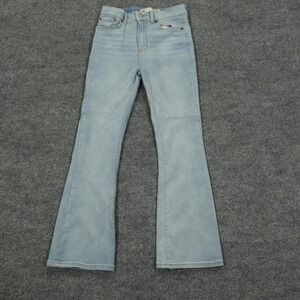 Levi's 726 Flare Jeans Girls Size 10 Light Blue High Rise Stretch Denim